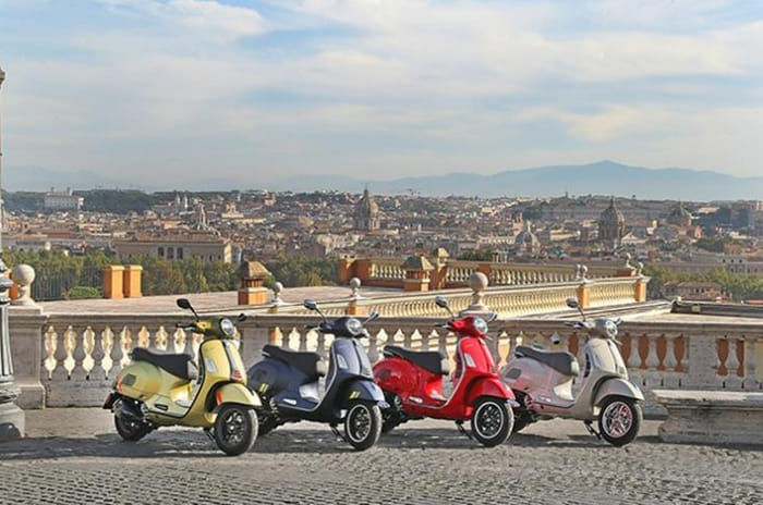 New Vespa GTS, Piaggio e-scooter, Aprilia e-bike concept and more showcased at EICMA